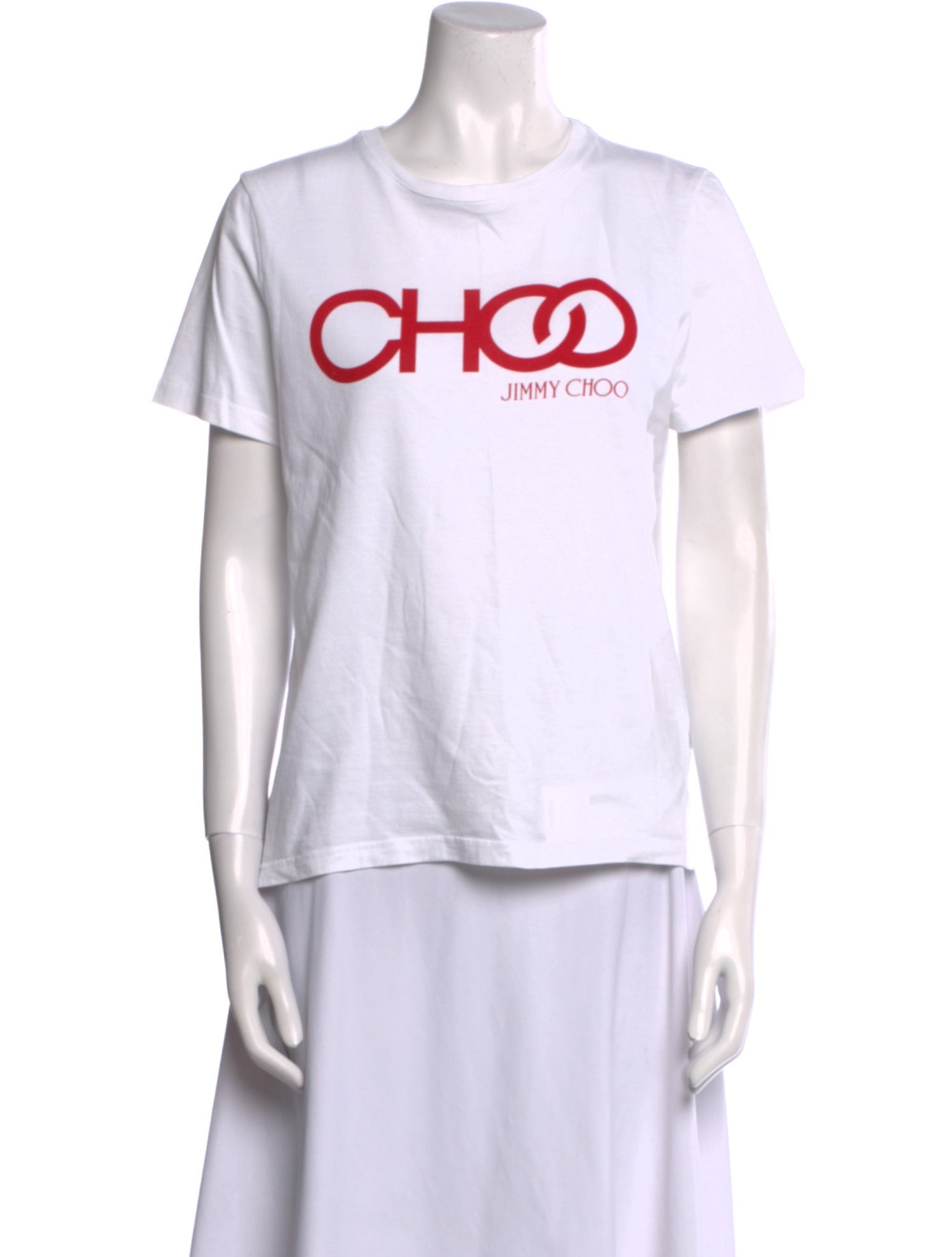 Jimmy Choo Graphic Print Crew Neck T-Shirt