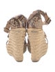 Jimmy Choo Leather Animal Print Espadrilles