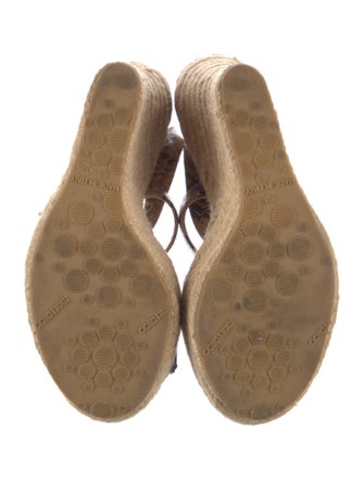 Jimmy Choo Leather Animal Print Espadrilles