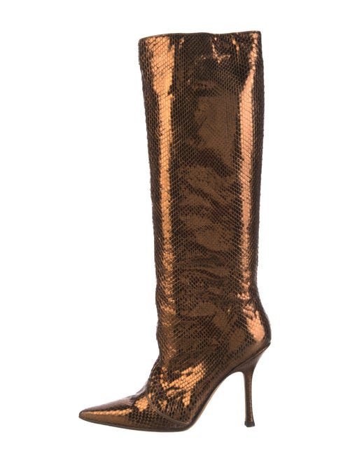 Jimmy Choo Snakeskin Animal Print Boots