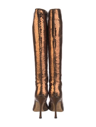 Jimmy Choo Snakeskin Animal Print Boots