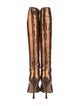 Jimmy Choo Snakeskin Animal Print Boots