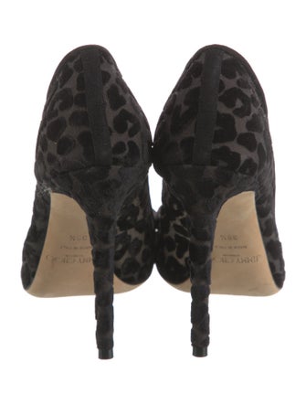 Jimmy Choo Velvet Animal Print Pumps