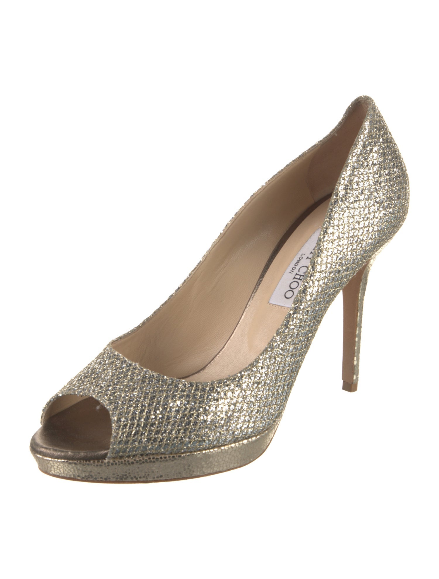 Jimmy Choo Glitter Glitter Accents Pumps