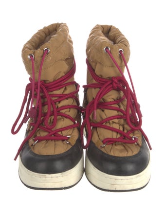 Jimmy Choo Nylon Printed Lace-Up Boots