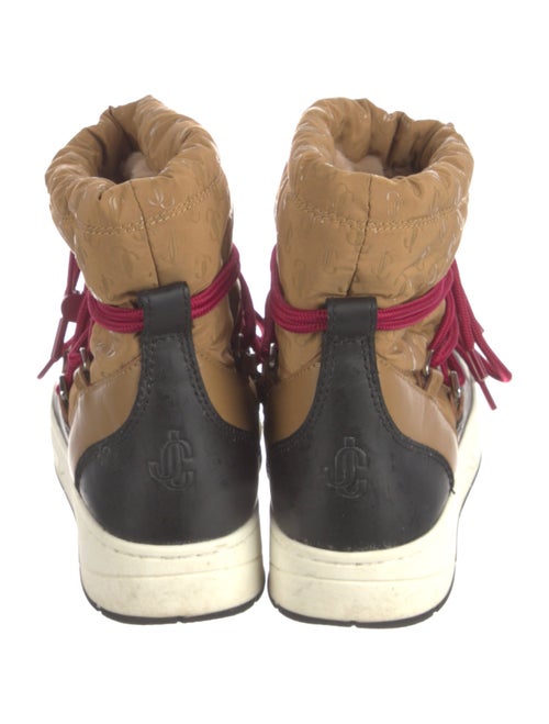 Jimmy Choo Nylon Printed Lace-Up Boots