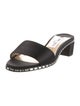 Jimmy Choo Satin Crystal Embellishments Slides