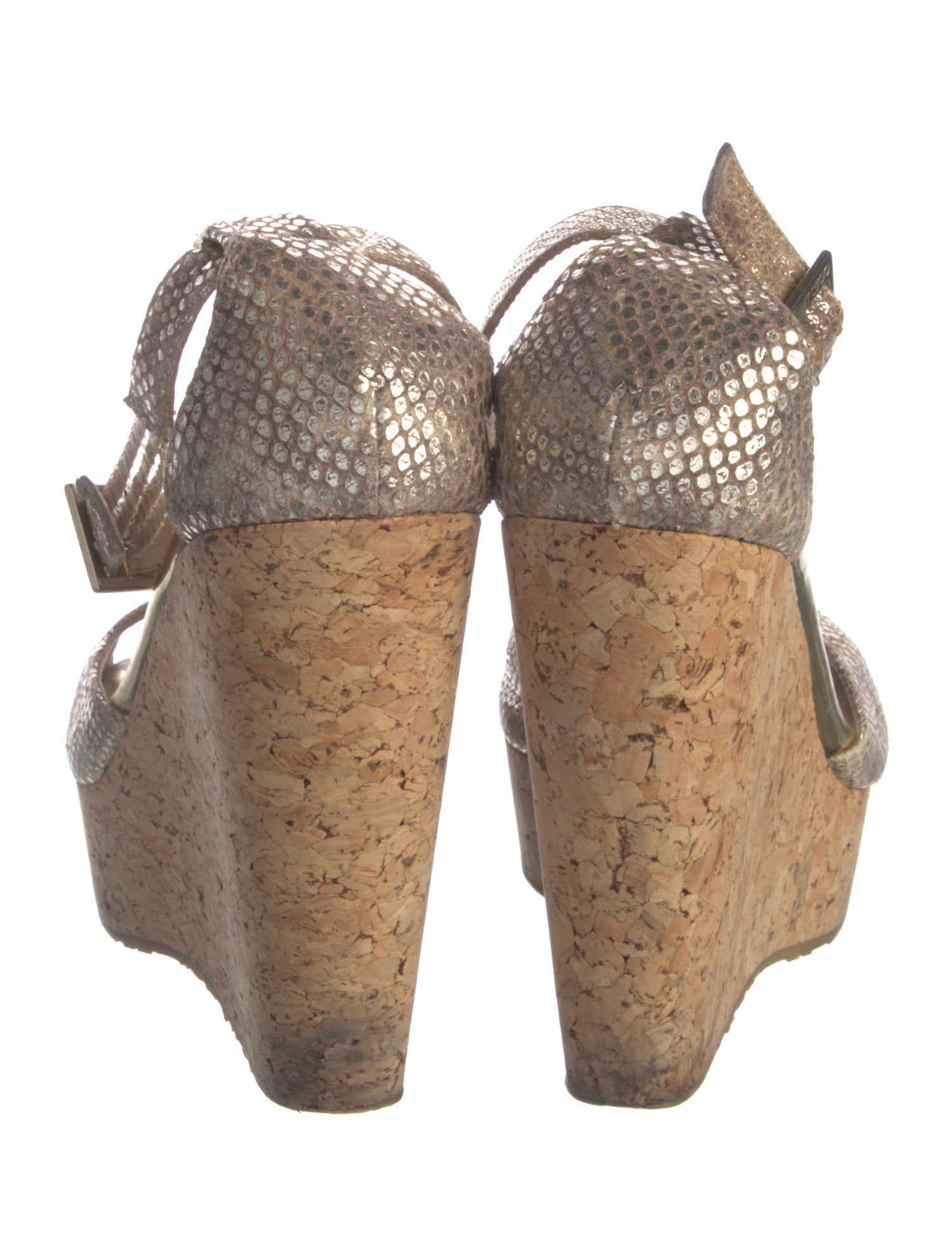 Jimmy Choo Leather T-Strap Sandals