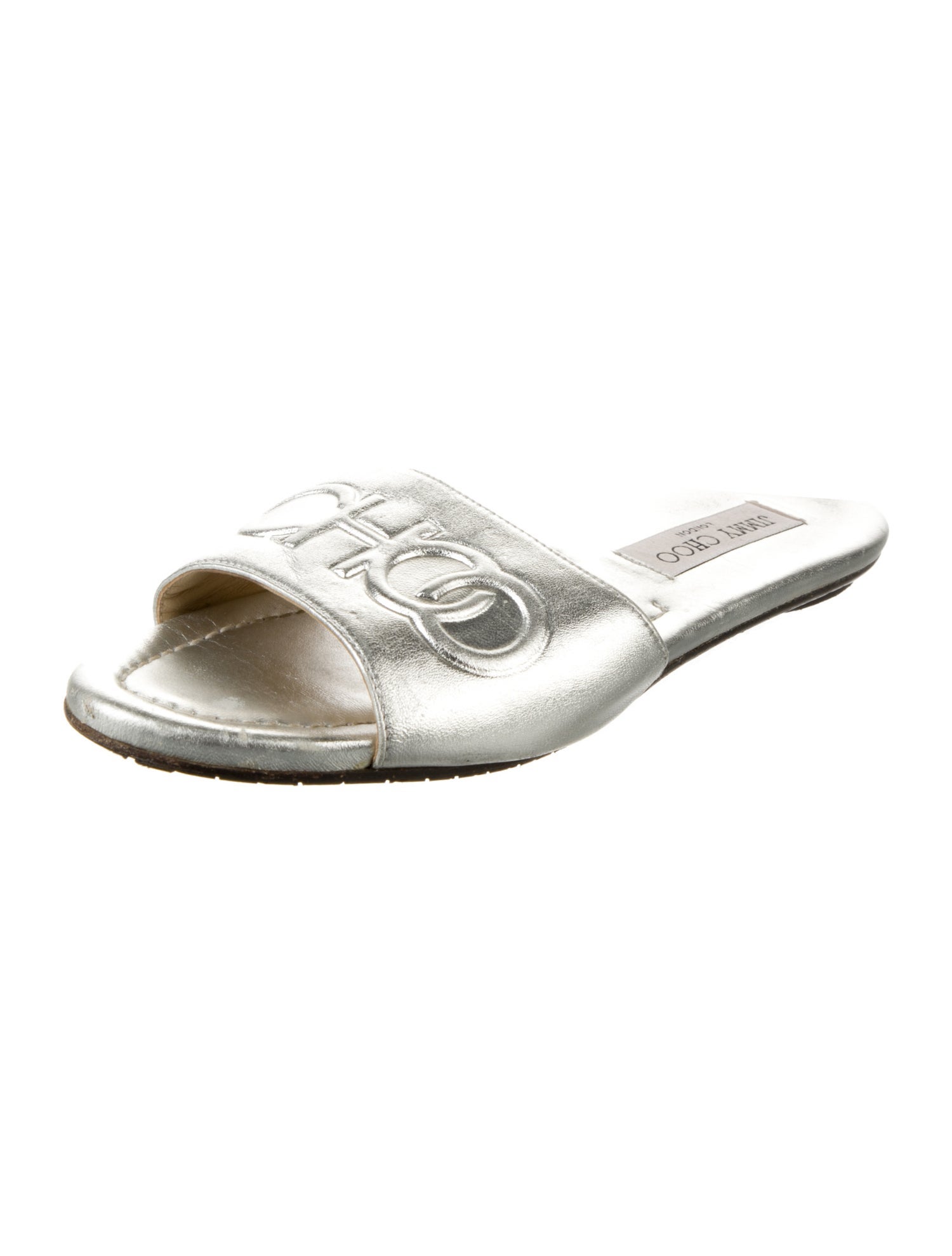 Jimmy Choo Leather Slides