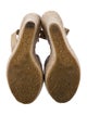 Jimmy Choo Embossed Leather Animal Print Espadrilles