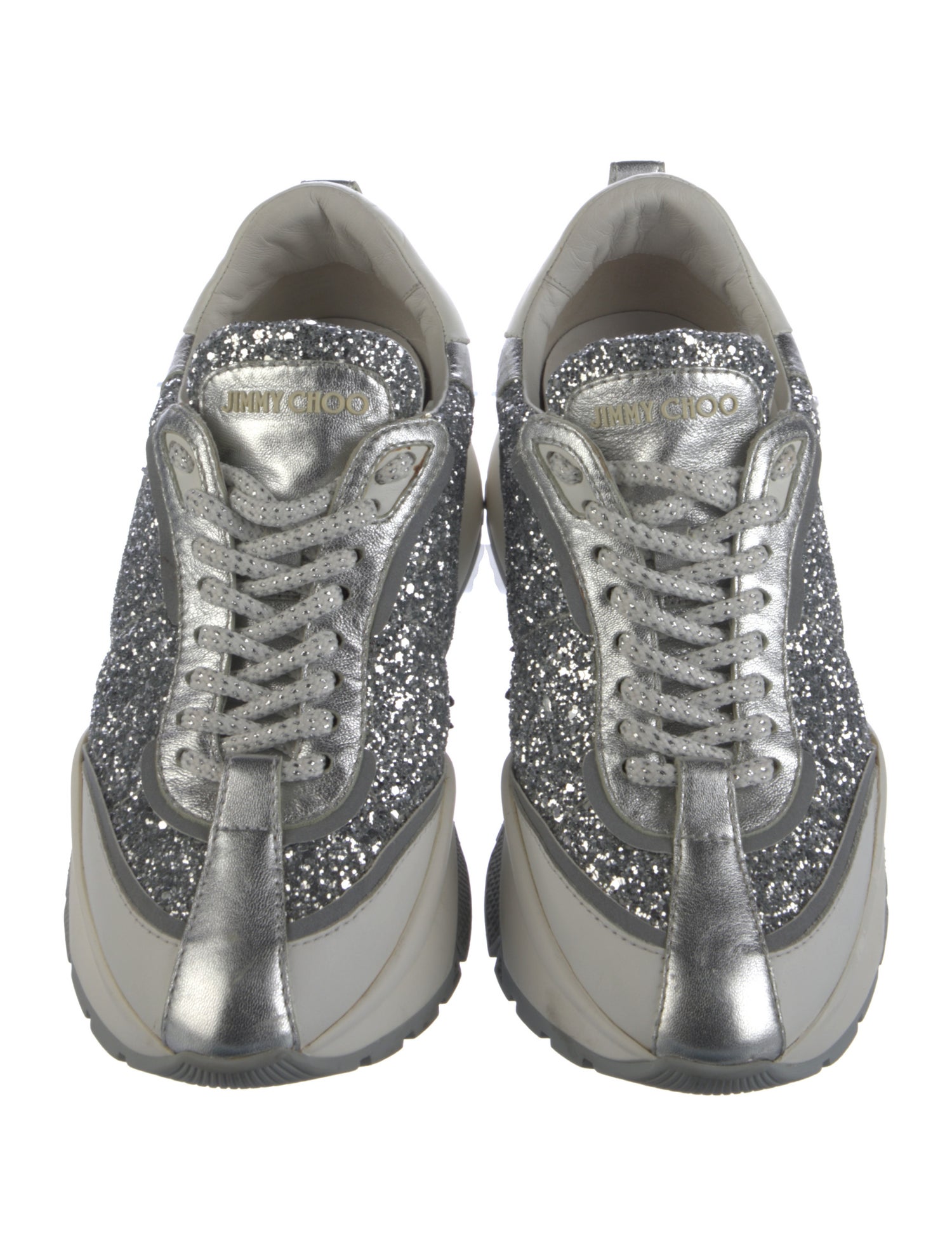 Jimmy Choo Glitter Glitter Accents Sneakers