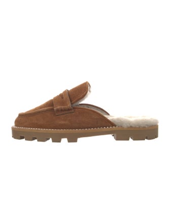 Jimmy Choo Suede Crystal Embellishments Mules