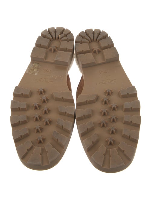 Jimmy Choo Suede Crystal Embellishments Mules