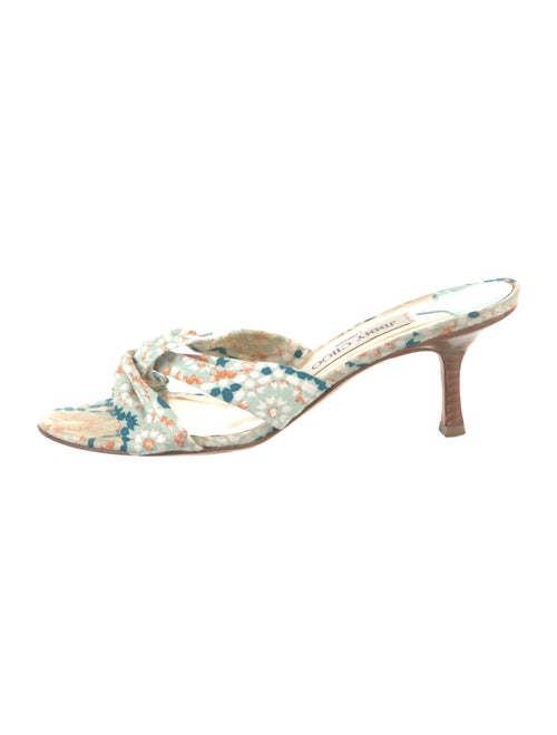 Jimmy Choo Floral Print Slides