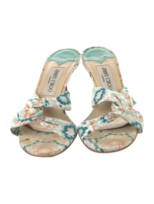 Jimmy Choo Floral Print Slides