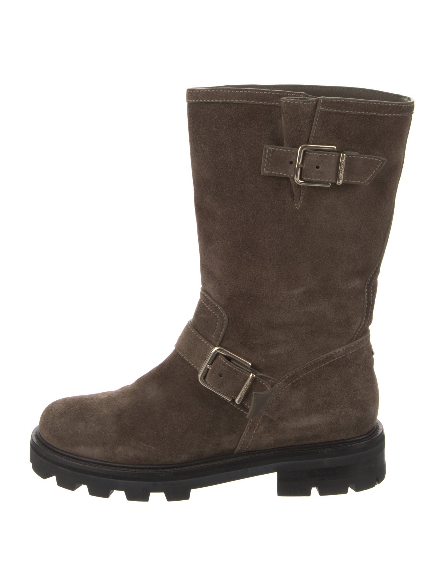 Jimmy Choo Suede Moto Boots