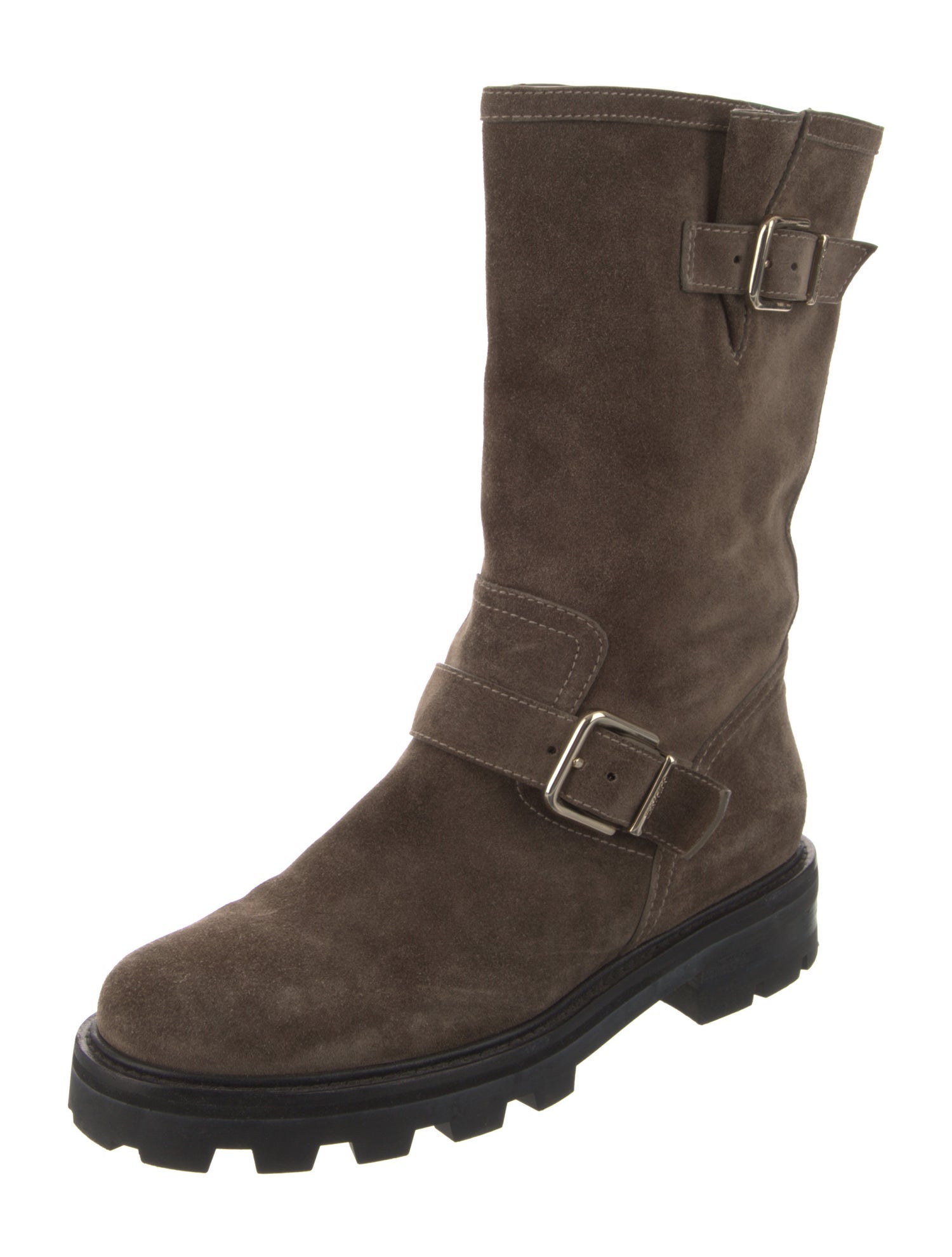 Jimmy Choo Suede Moto Boots