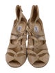 Jimmy Choo Suede Cutout Accent Sandals