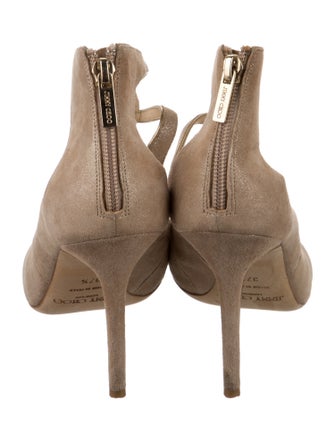 Jimmy Choo Suede Cutout Accent Sandals