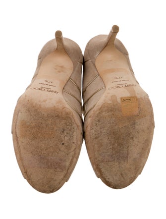 Jimmy Choo Suede Cutout Accent Sandals