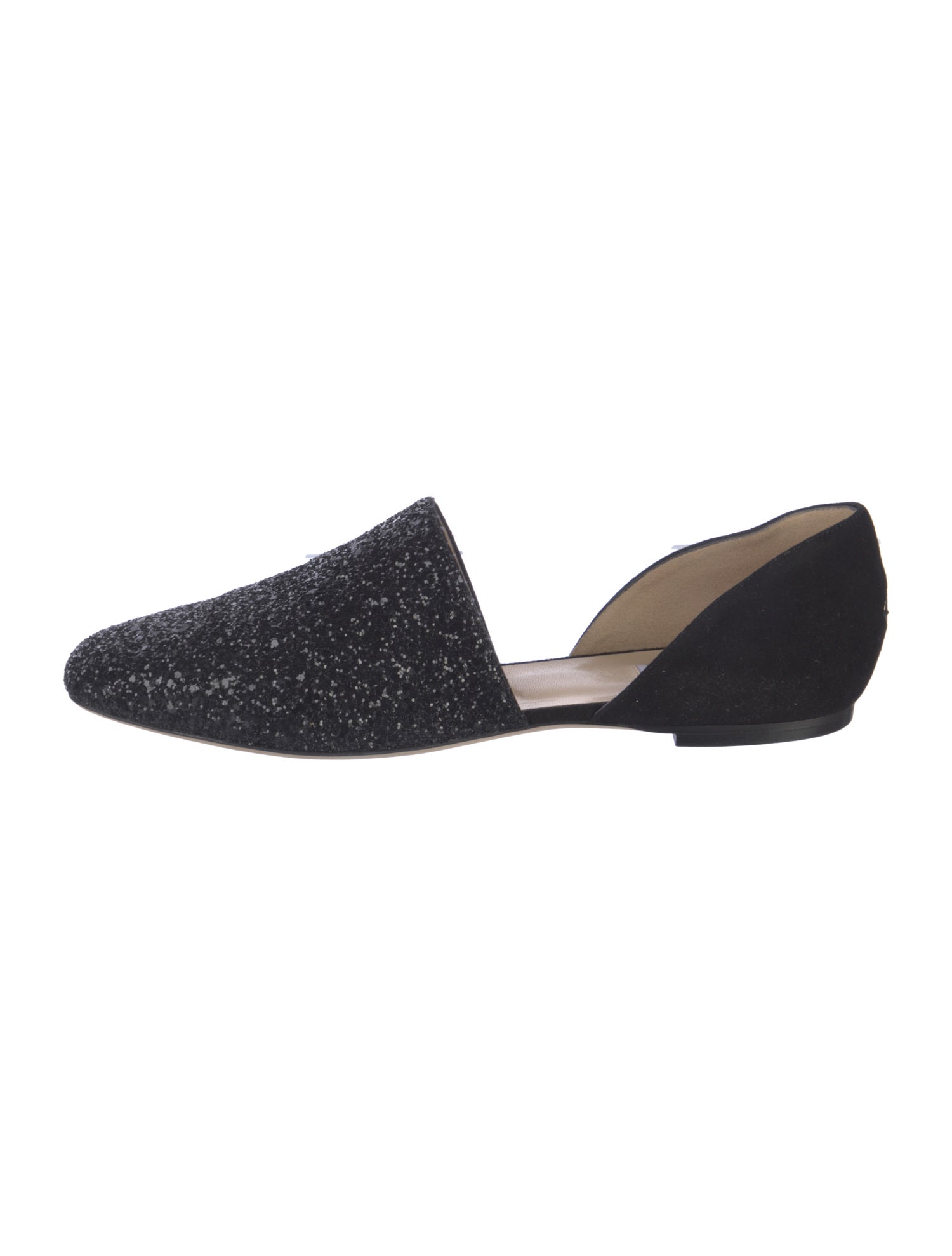 Jimmy Choo Glitter Glitter Accents D'Orsay Flats