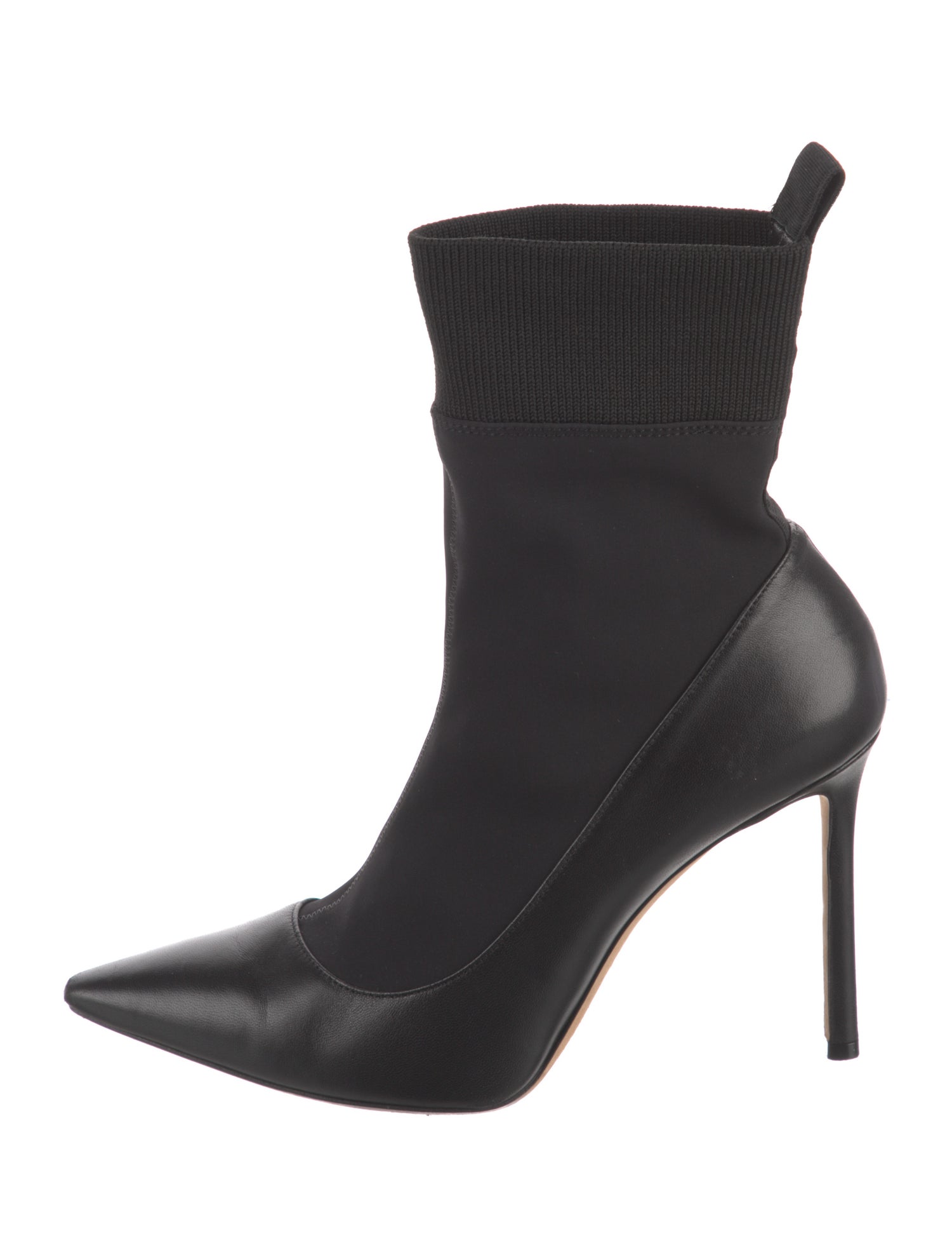 Jimmy Choo Leather Sock Boots