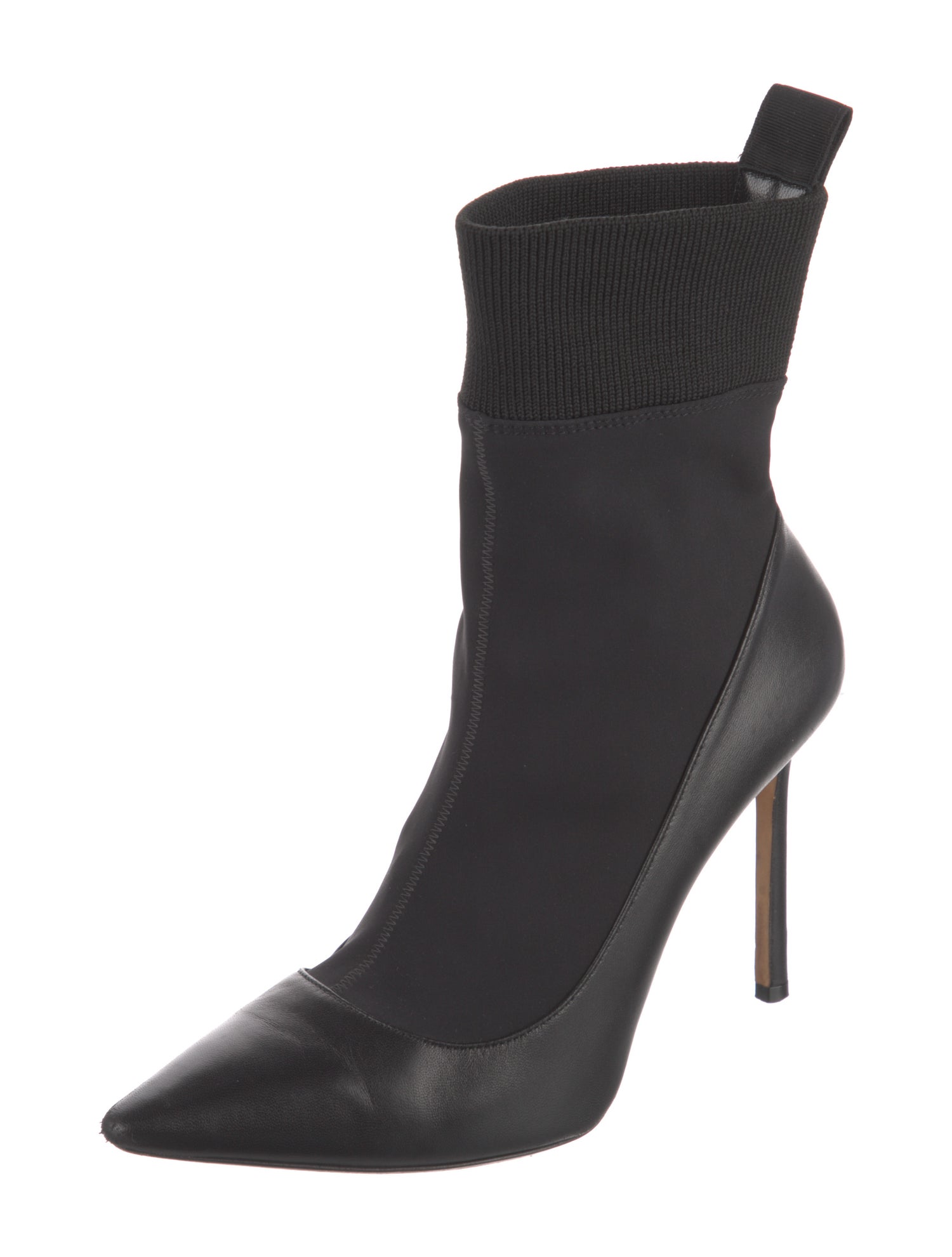 Jimmy Choo Leather Sock Boots