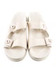 Jimmy Choo Faux Pearl Accents Leather Slides