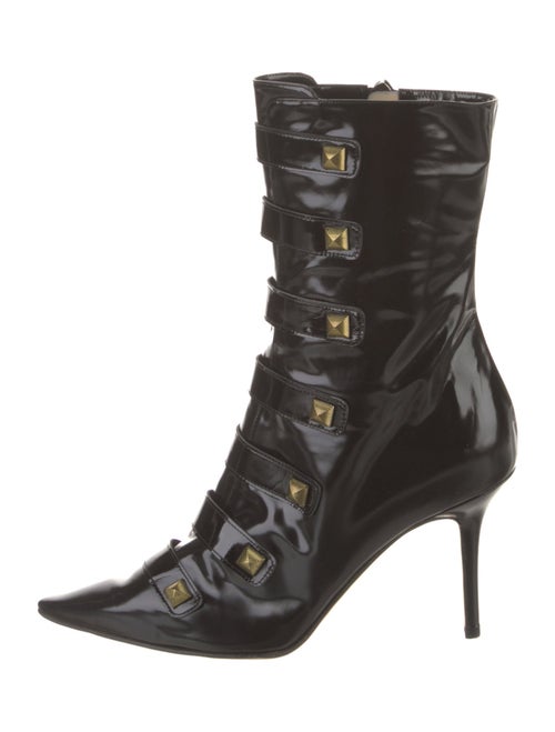 Jimmy Choo Patent Leather Lace-Up Boots