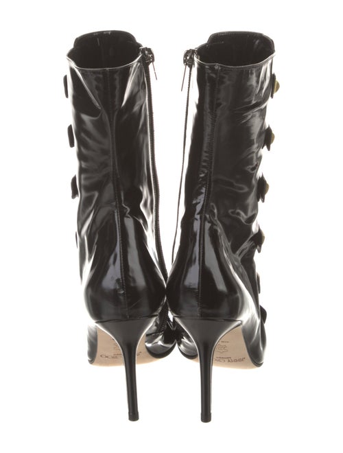 Jimmy Choo Patent Leather Lace-Up Boots