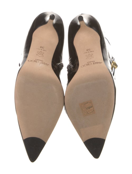 Jimmy Choo Patent Leather Lace-Up Boots