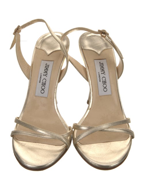 Jimmy Choo Leather Slingback Sandals