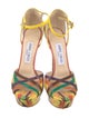 Jimmy Choo Leather Printed Sandals