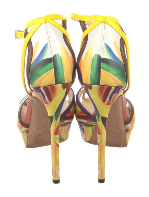 Jimmy Choo Leather Printed Sandals