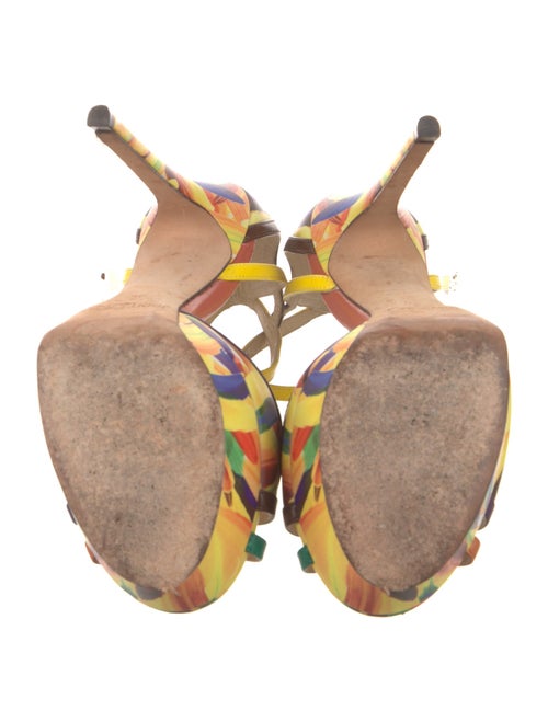 Jimmy Choo Leather Printed Sandals