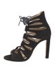 Jimmy Choo Suede Cutout Accent Gladiator Sandals