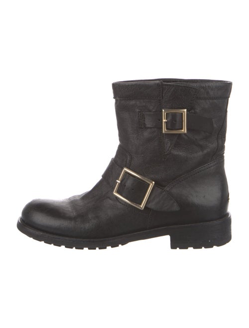 Jimmy Choo Leather Moto Boots