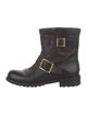 Jimmy Choo Leather Moto Boots