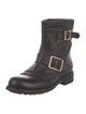 Jimmy Choo Leather Moto Boots