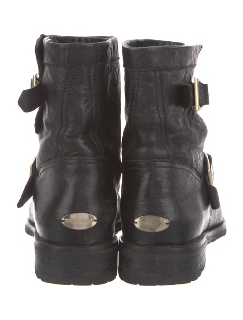 Jimmy Choo Leather Moto Boots