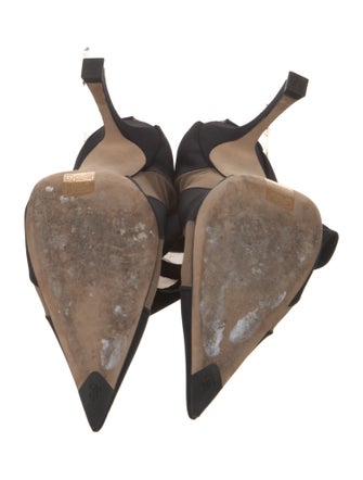 Jimmy Choo x Mugler Mesh Striped Sock Boots