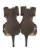 Jimmy Choo Leather Lasercut Accents T-Strap Sandals
