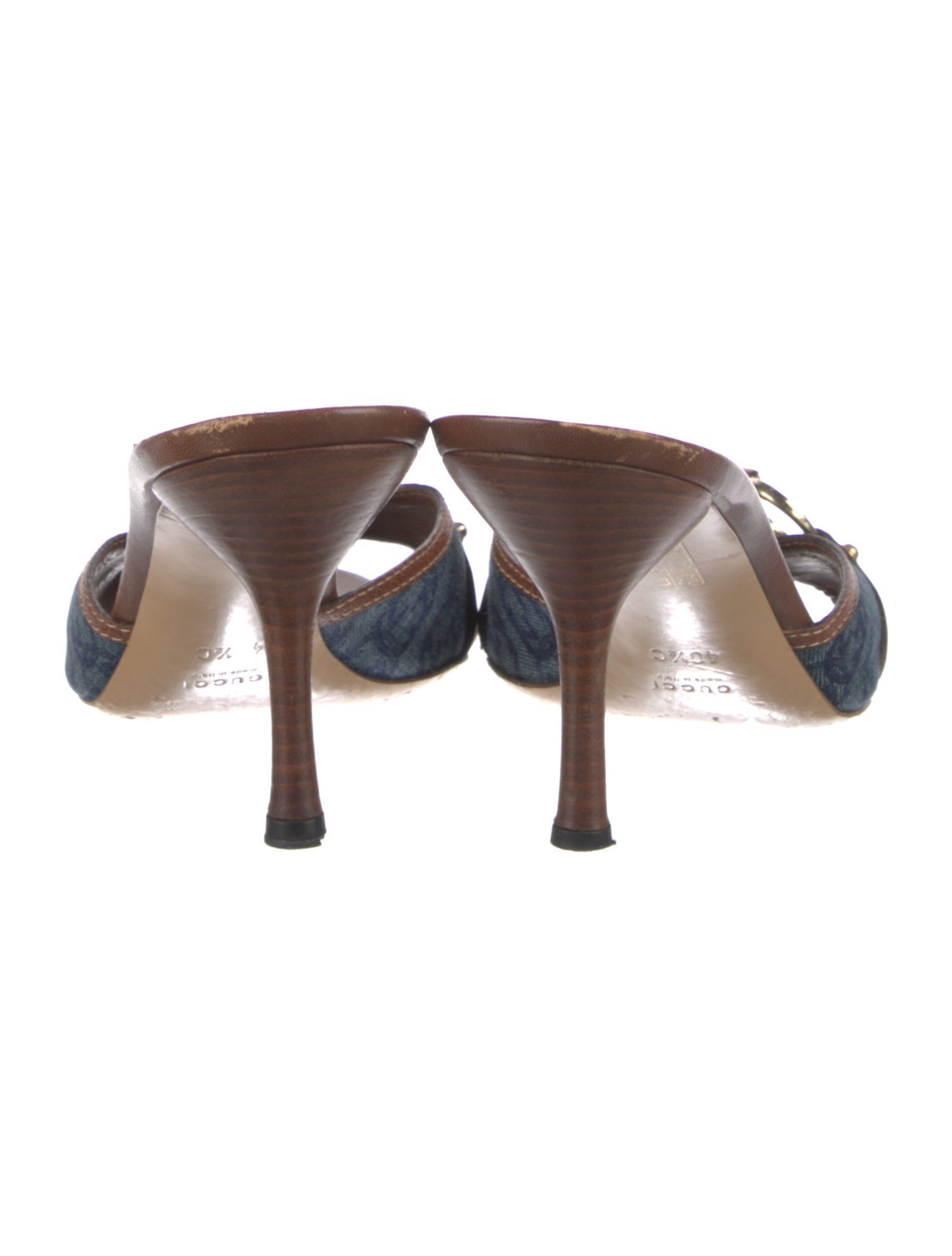 Gucci Denim Printed Slides