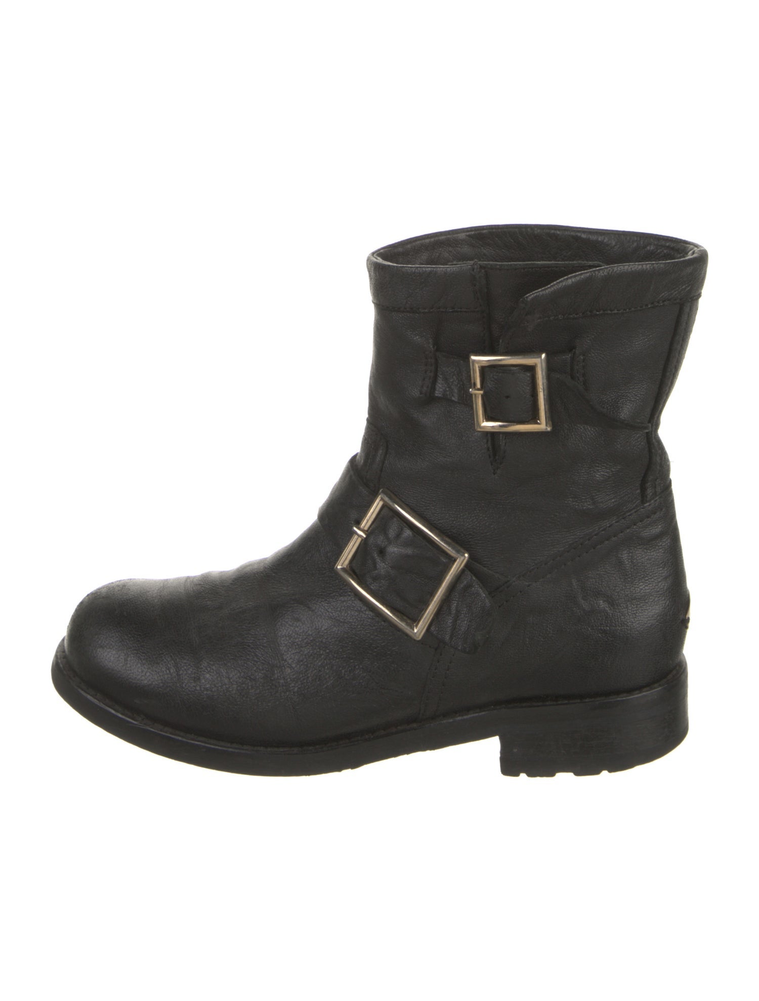 Jimmy Choo Leather Moto Boots
