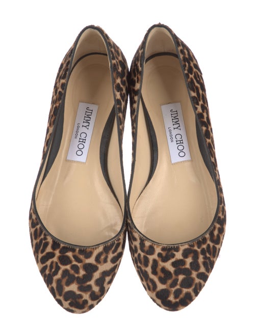 Jimmy Choo Ponyhair Animal Print Ballet Flats