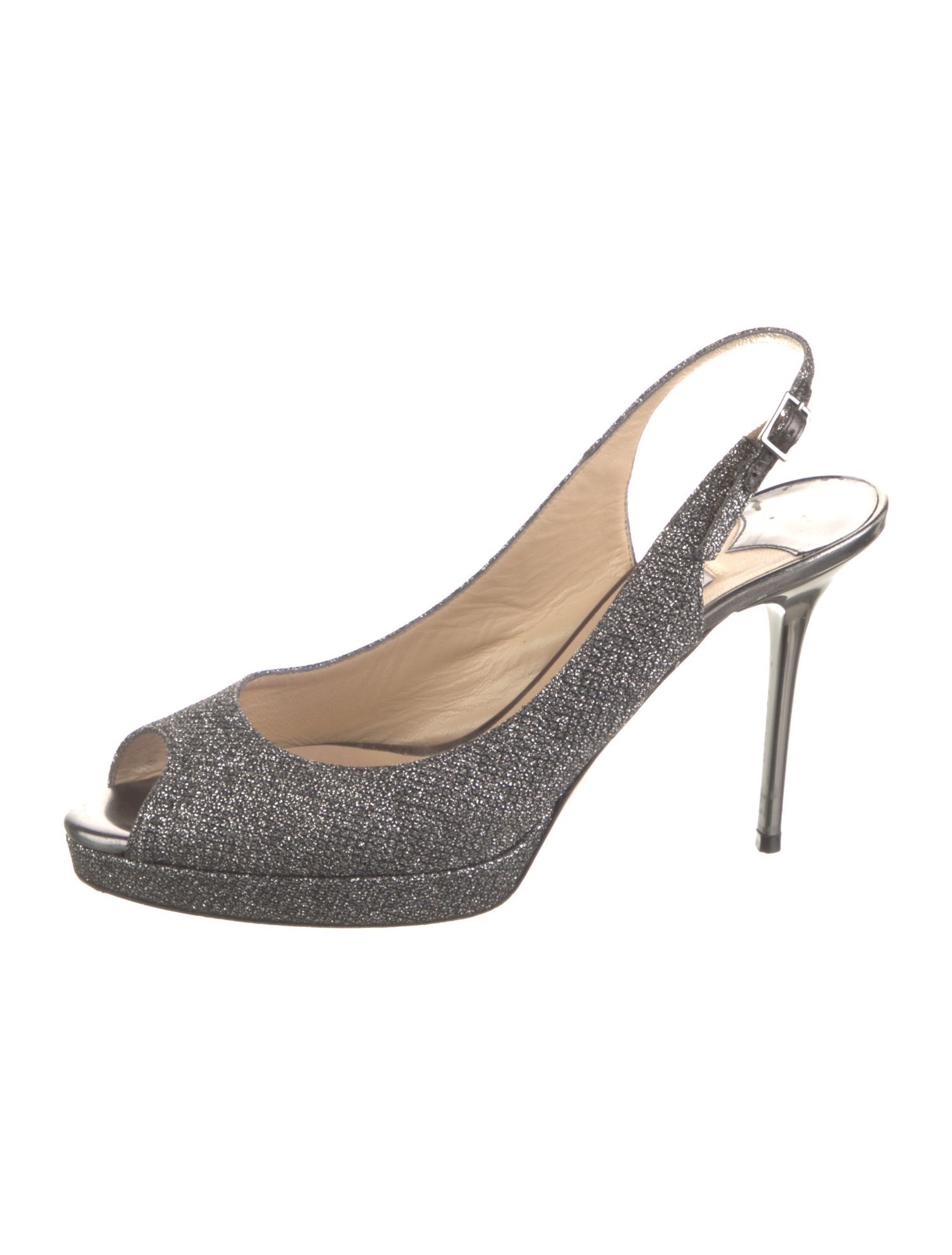 Jimmy Choo Glitter Glitter Accents Slingback Pumps