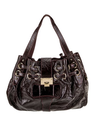 Jimmy Choo Patent Leather Shoulder Bag