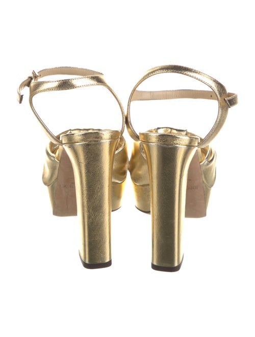 Jimmy Choo Leather T-Strap Sandals