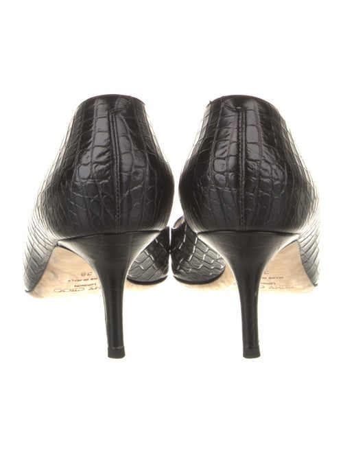Jimmy Choo Leather Animal Print Pumps