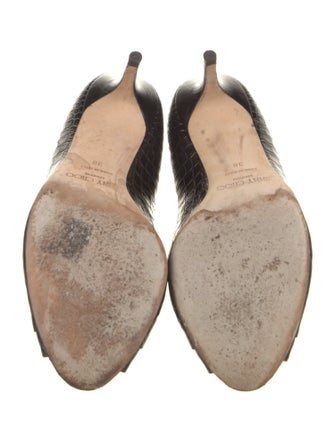 Jimmy Choo Leather Animal Print Pumps